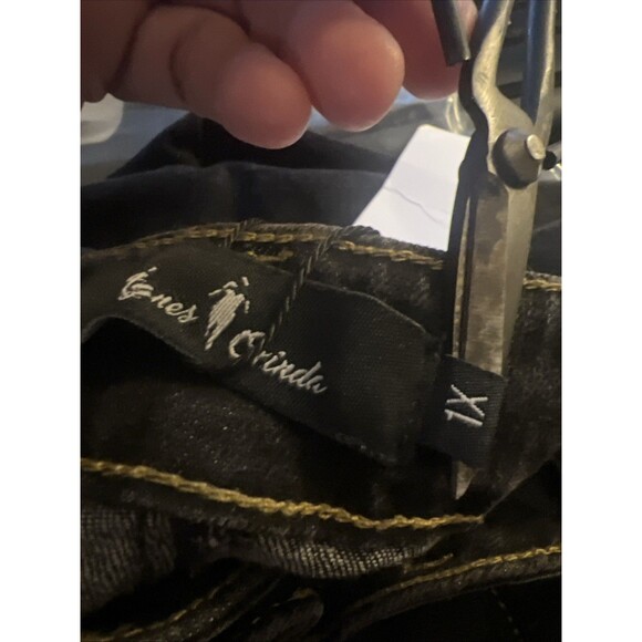 Agnes Orinda Womens Plus Size Jeans 1X Tapered Denim Color Blue - Picture 12 of 12